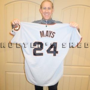 Willie Mays Signed SF Giants Road Jersey